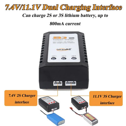 B3 Balance Charger for 2S 3S 7.4V 11.1V LiPo Battery RC Aircraft and Car Models