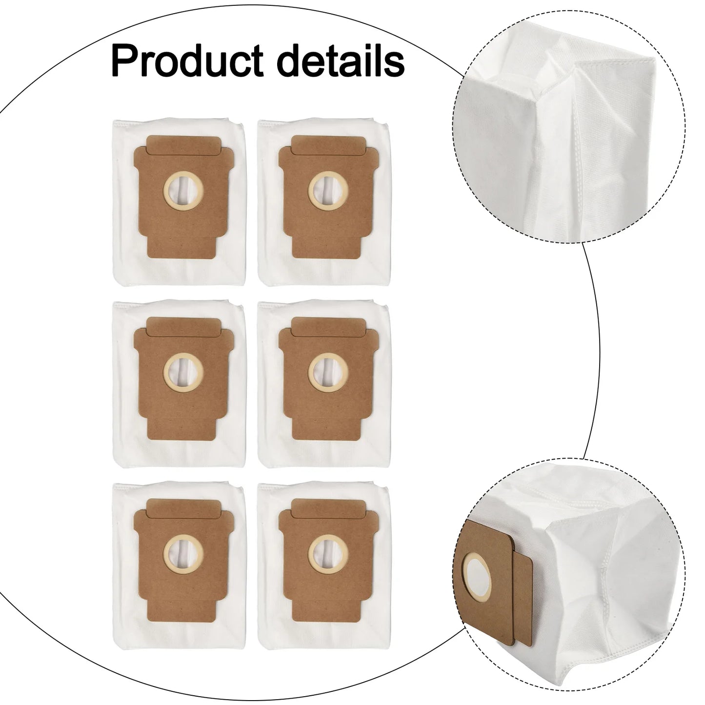 Wear Resistant Vacuum Bags 2.8 L Dust Bags Effective Home Cleaning Wear Resistant Material For Combo I J Series