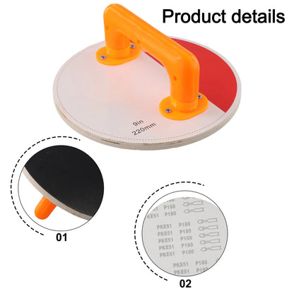 9-inch 9-Inch Sandpaper Holder Quick Replace Sandpaper Holder Versatile Sandpaper Holder Quick Sandpaper Replacement