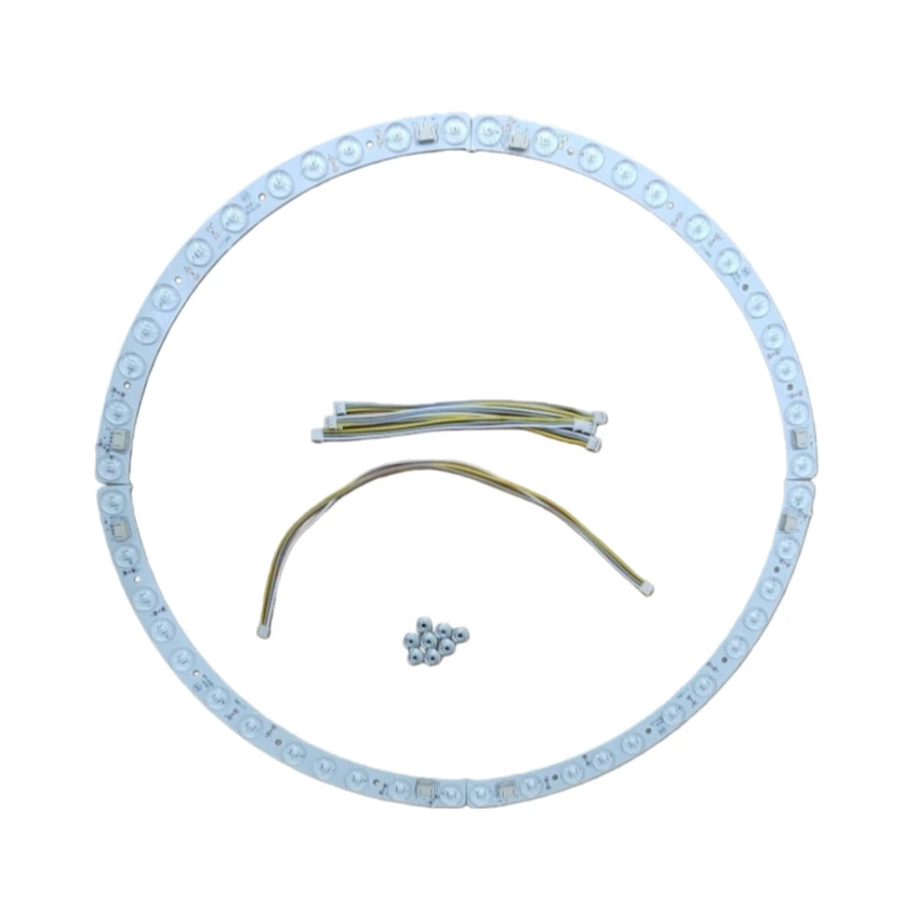 2/3/4pcs Fan-shaped LED Light Source Circular Ceiling Light Curved Lens Light Strip With 3-Stage Dimming Fan Lights