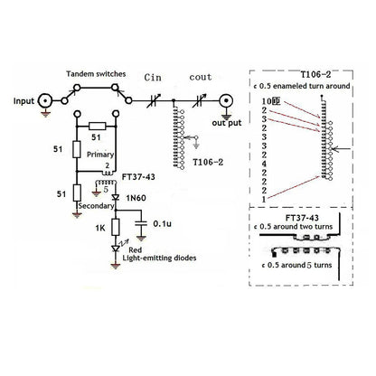 DIY Antenna Tuner Antenna Tuner Kit Approximately 10cm*6.8cm*5.0cm 1-30MHz Antenna Tuner Antenna Tuner Q9 Interface