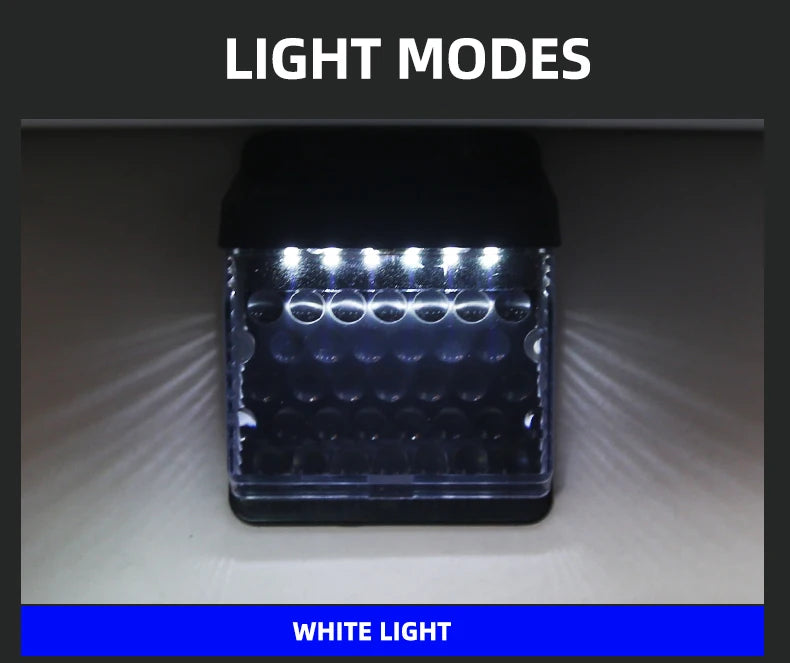 Mini Solar LED Wall Lamp with Light Sensor Waterproof Garden Light