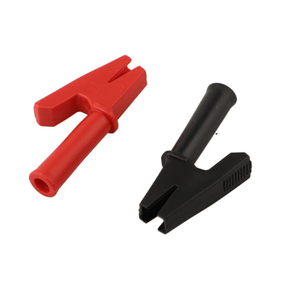 Easy Connect Crocodile Clips 2000V 30A Current Battery Connectors Black Crocodile Clips Strong Spring Mechanism
