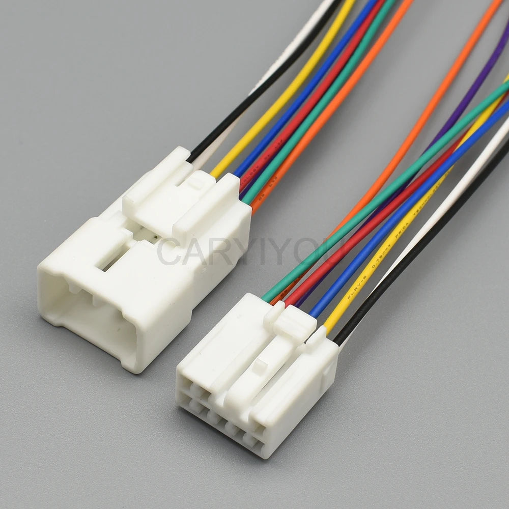 8 Pin Auto Multimedia Navigation Power Connector Plug Car 2.2mm Male Female CD Socket for Toyota Corolla Ralink