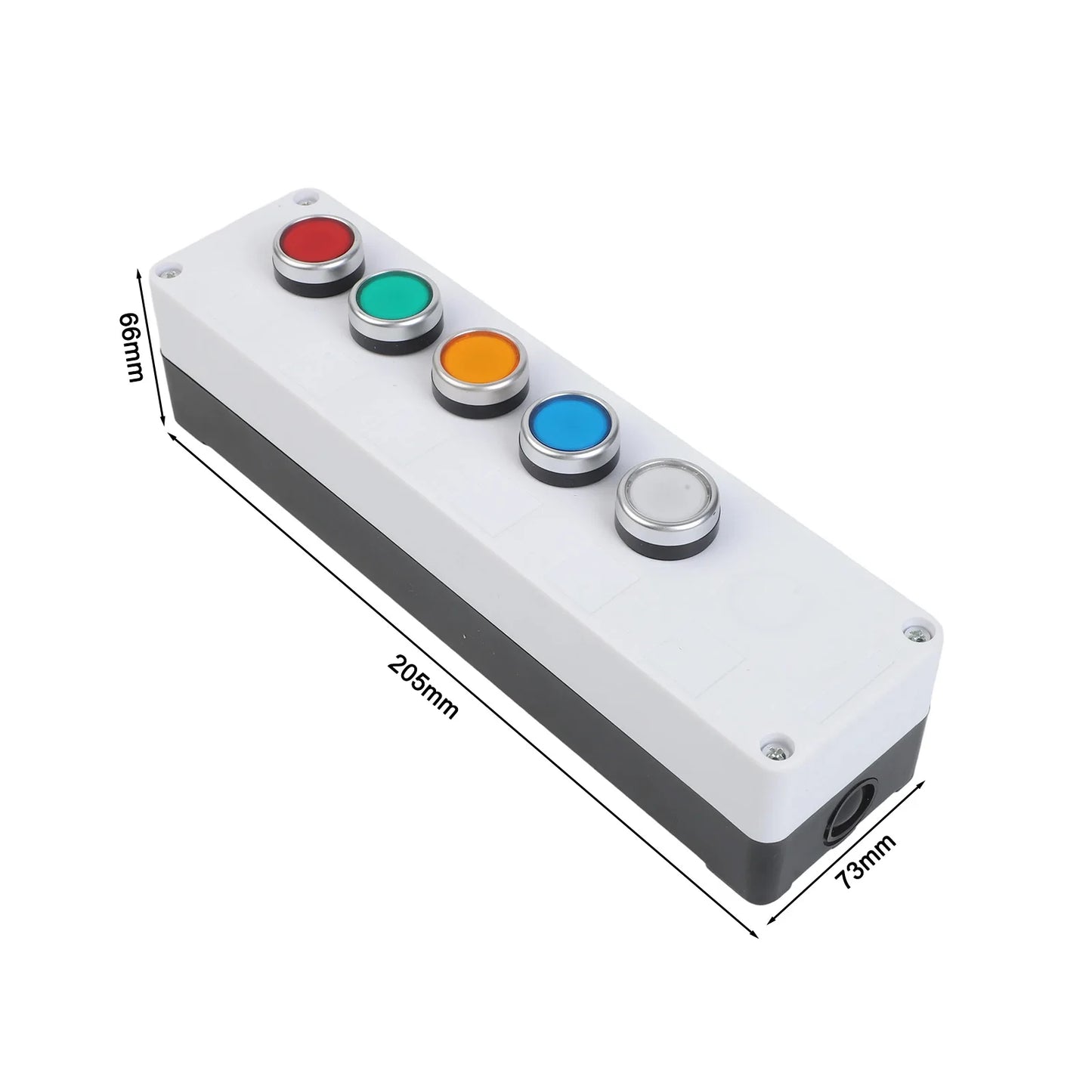 Waterproof Control Box 22mm Inching Switch For Electrical Applications High Current Push Switch Circuit Breaker