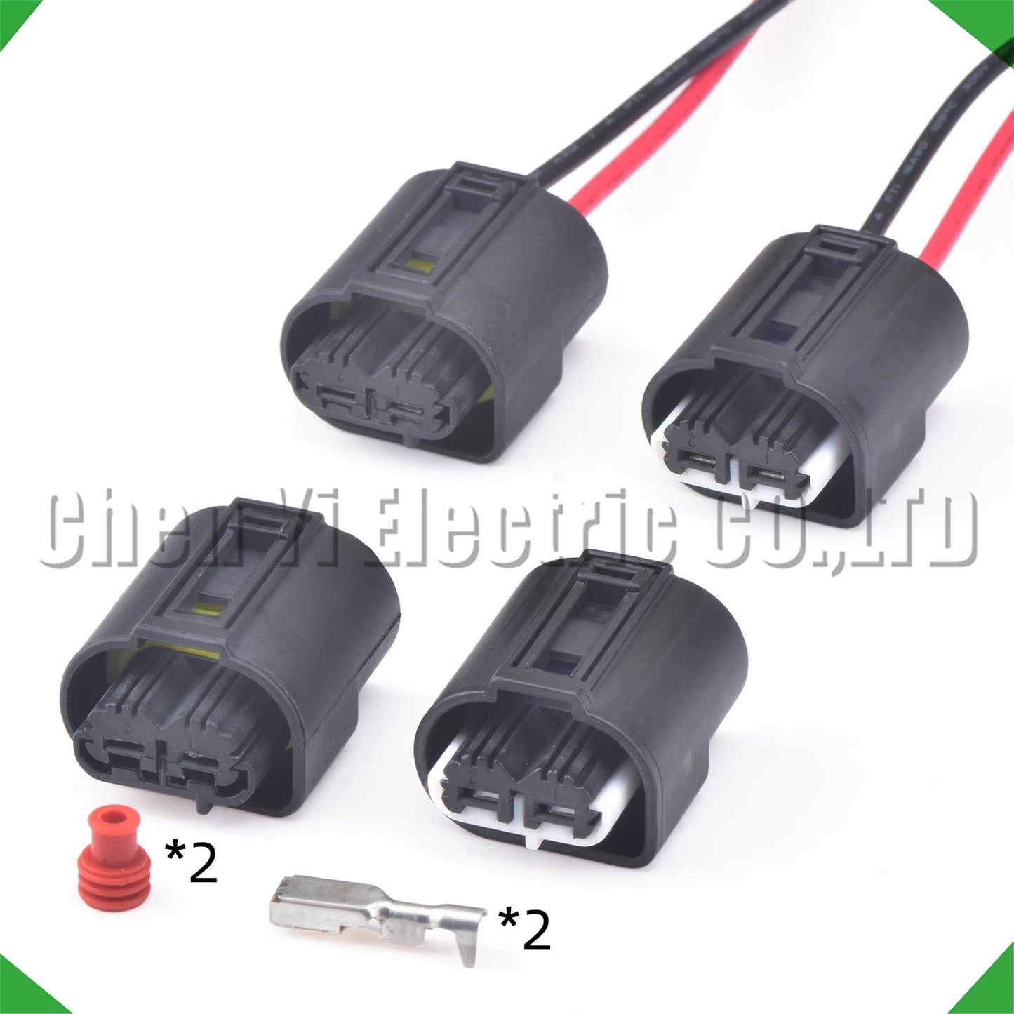 2 Pin Waterproof Fog Lamp Connector 1-968642-1 1968643-1 2-968642-1 16AWG 15cm