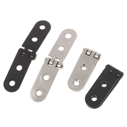 2pcs 180 Degree Screw-On Hinges For Sewing Machine Cabinet Door Hinge  Foldable Hinge Flap Furniture Hardware Accessories