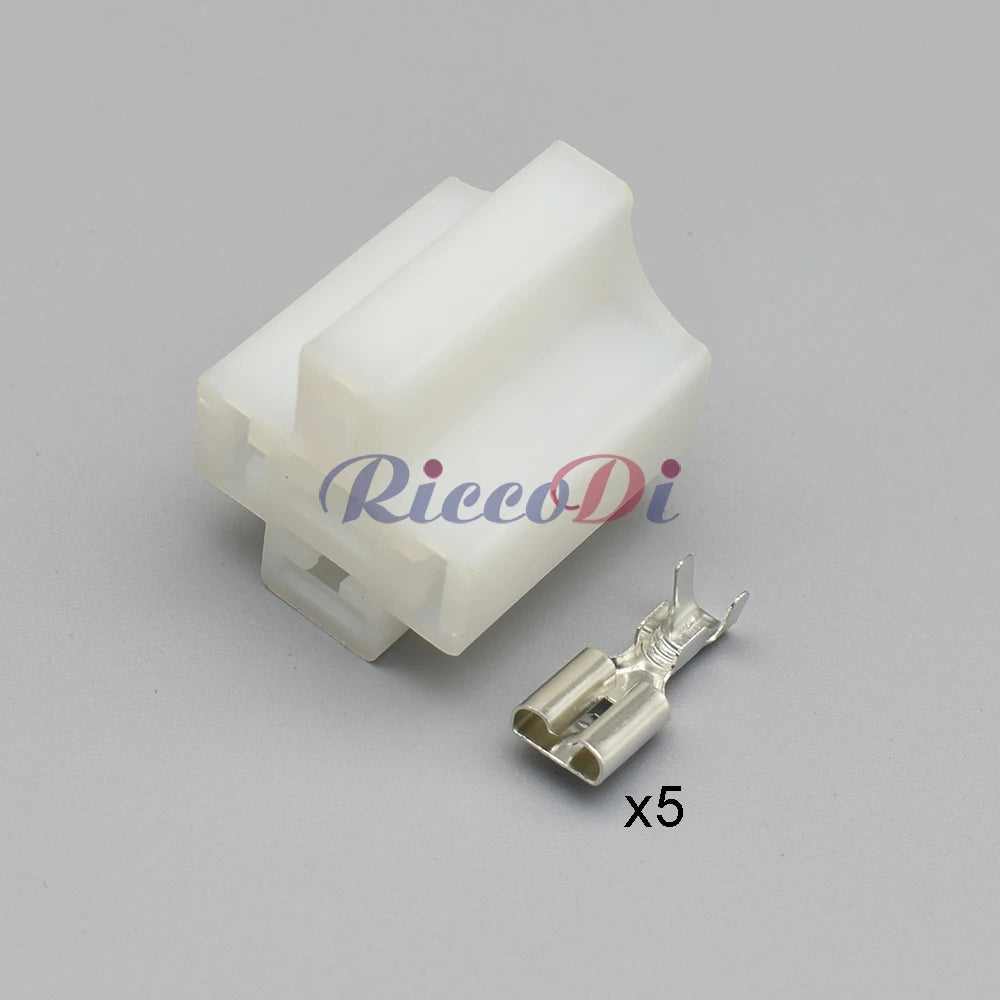 5 Pin 6.3mm Automotive Relay Socket DJJ7051-6.3-21 PA66 Instrument Large Current Unsealed Plug