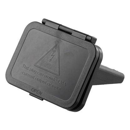 120A 600V Anderson Plug Flush Mount Panel Bracket with Cover & Handle for 4-6AWG, Yachts Electrical Parts
