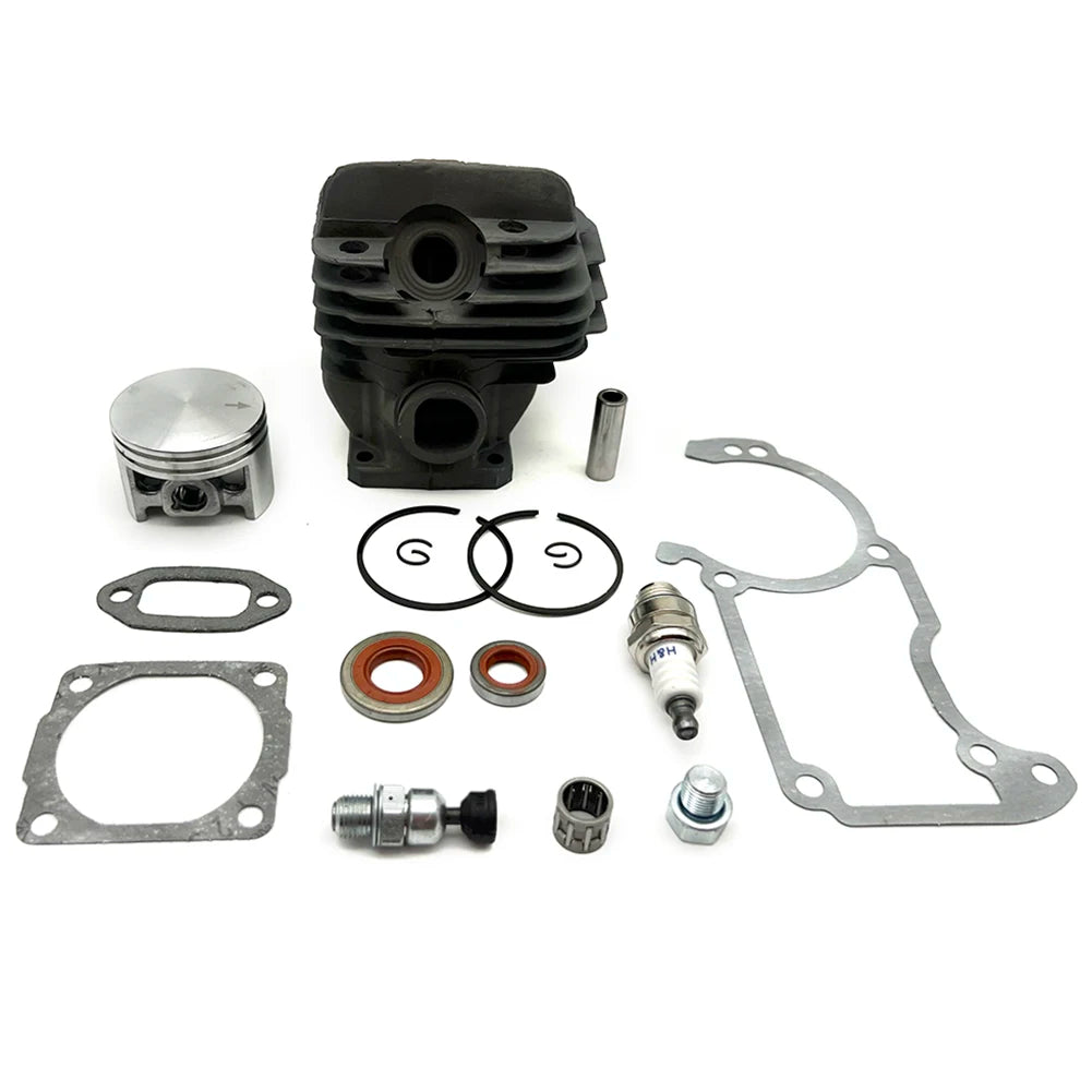 Cylinder Piston Set For Stihl 026 MS260 MS 260 44 Mm Incl Sealing Set And  Plugs Cylinder Exhaust Gasket Kit Garden Tool Parts