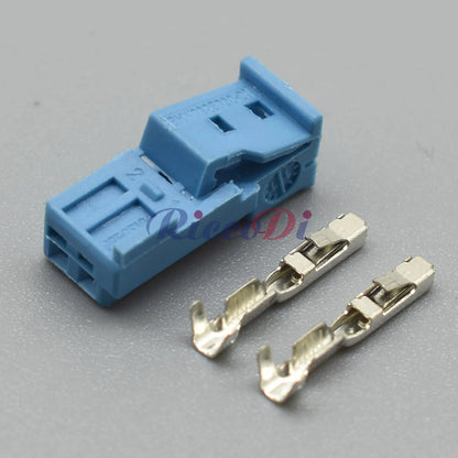 2 Pin Automotive Door Light Socket Audio Tweeter Connector Plug Compatible with B-14525-1 9-968554-1 9-968554-1A 8-1452577-1A