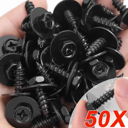 Automotive Hexagonal Self-tapping Screws Fender Splash Guard Rivet Clips 20x24mm 10-50pcs