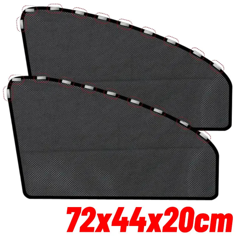 Magnetic Car Sunshade Curtain – Foldable Side Window Sun Shade for Summer Protection (Front & Rear) – 1/2PCS Auto Accessories