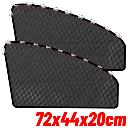 Magnetic Car Sunshade Curtain – Foldable Side Window Sun Shade for Summer Protection (Front & Rear) – 1/2PCS Auto Accessories