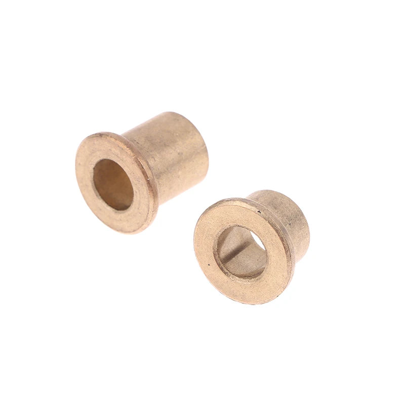 8mm Powder Metallurgy Oil Bearing Copper Sleeve Flange Bushing 5pcs