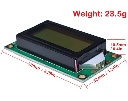 LCD0802 8x2 Character LCD Display Module 3.3V 5V Blue Green Screen LCM for Arduino and DIY Projects