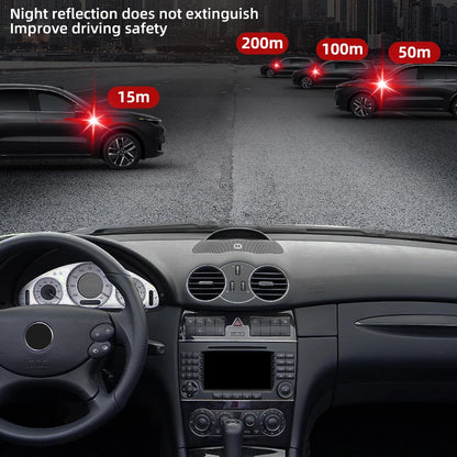 Car Bumper Reflective Sticker Strip – Auto Safety Warning Reflector Tape for Exterior & Interior (10pcs)