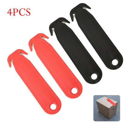 4PCS Double-edged Safety Box Cutter Blade MultiTool Film Cutting Art Paper Cutter For Home Kitchen Warehouse