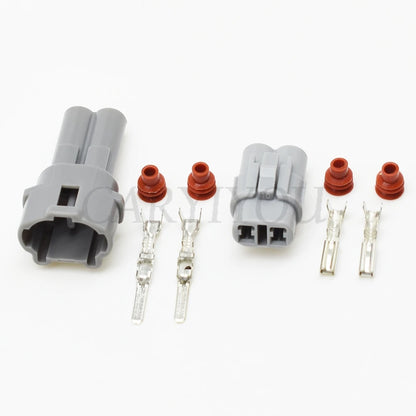 2 Pin 2mm Sealed Connector 6180-2321 6187-2311 DJ7026-2 PA66 Gray Black Waterproof for Honda