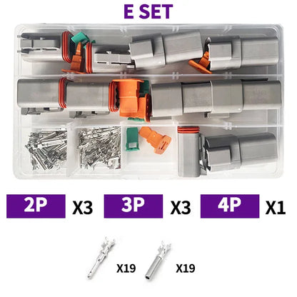 Deutsch DT Series Waterproof Connector Kit with Pins DT06-2/3/4/6S DT04-2/3/4/6P