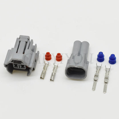 2 Pin Male Female Automotive Fuel Injector Connector EV1 EV6 Wire Plug 6189-0060 / 6180-2405