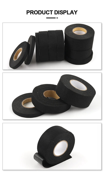 15m High Temperature Resistant Flame Retardant Velvet Electrical Tape for Car Engine Compartment Insulation