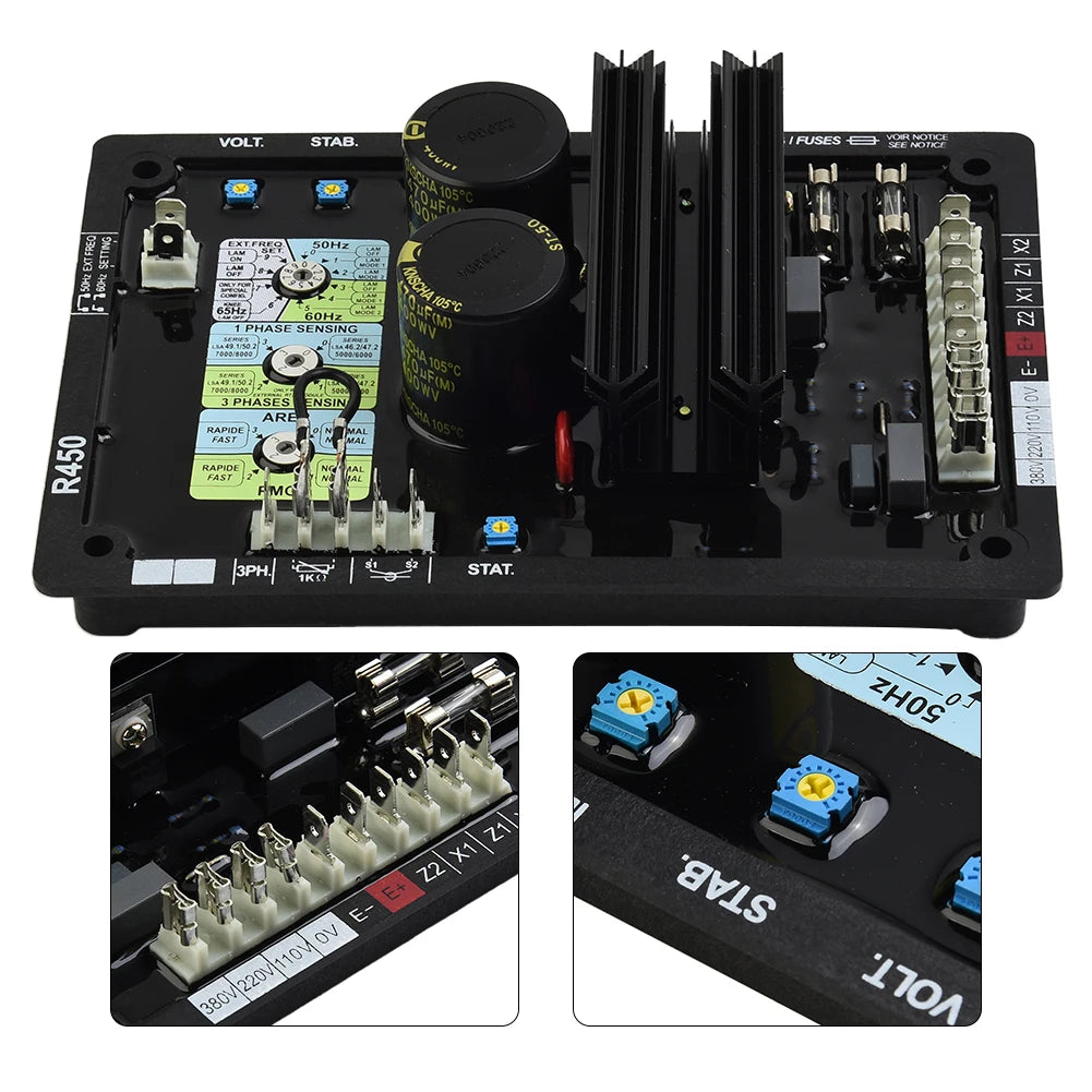 Automatic Voltage Regulator AVR R450 For Leroy Somer Generator Genset ...