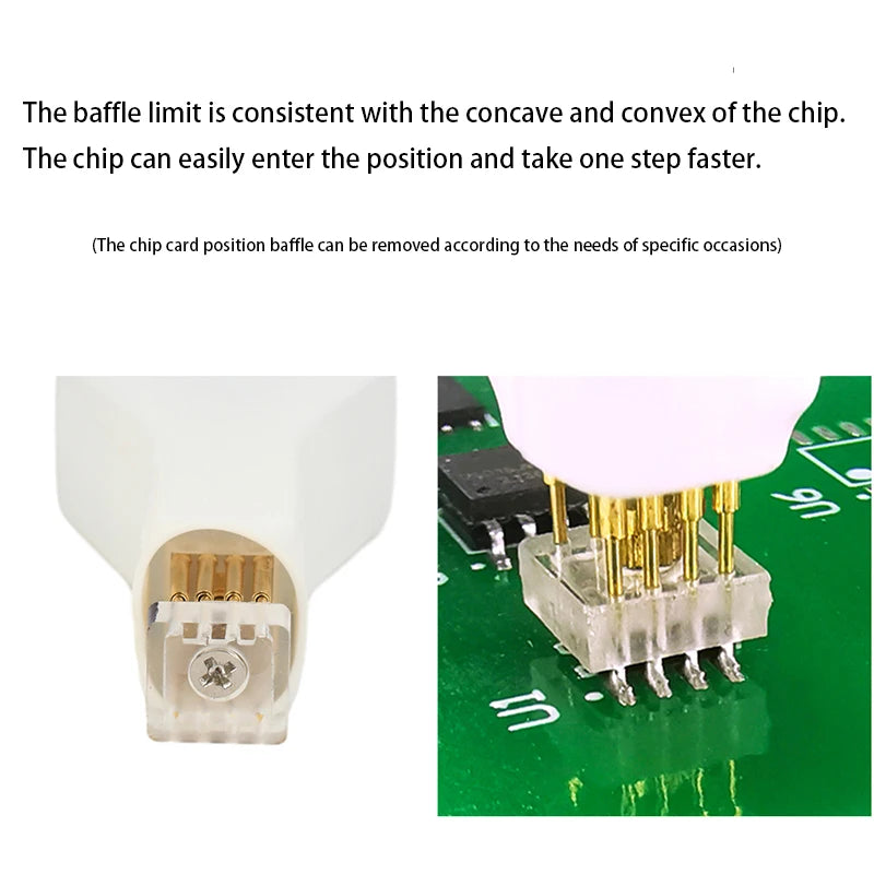 SOP8/WSON8/QFN8 Mini Spring Pin Test Probe for IC Programming and Hard Drive Repair