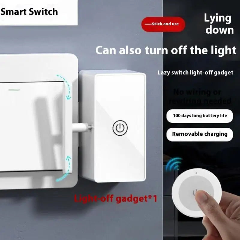 1set USB Rechargeable Lazy Remote Control Switch Wireless Control Light SOff Tool Automatic Button Pusher Intelligent