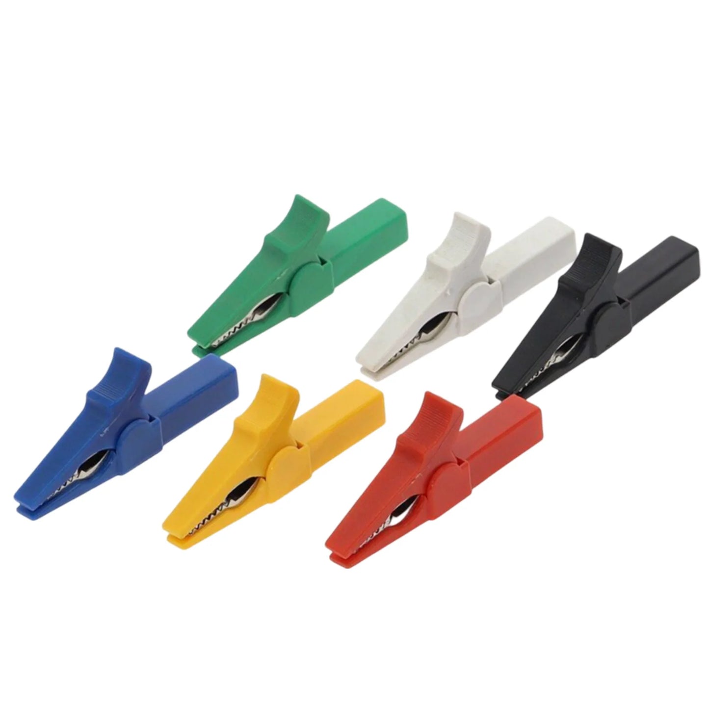 Electrical Jumpers Crocodile Clips Six Different Colors Strong Grip And Conductivity 14mm Maximum Opening 4mm Wiring Hole