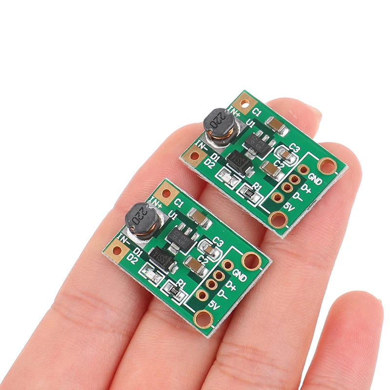 5V DC DC Converter Step Up Power Supply DC-DC Booster Boost Buck Converter Board Step-Up 500MA Voltage Regulator 0.9V-5V to 5V