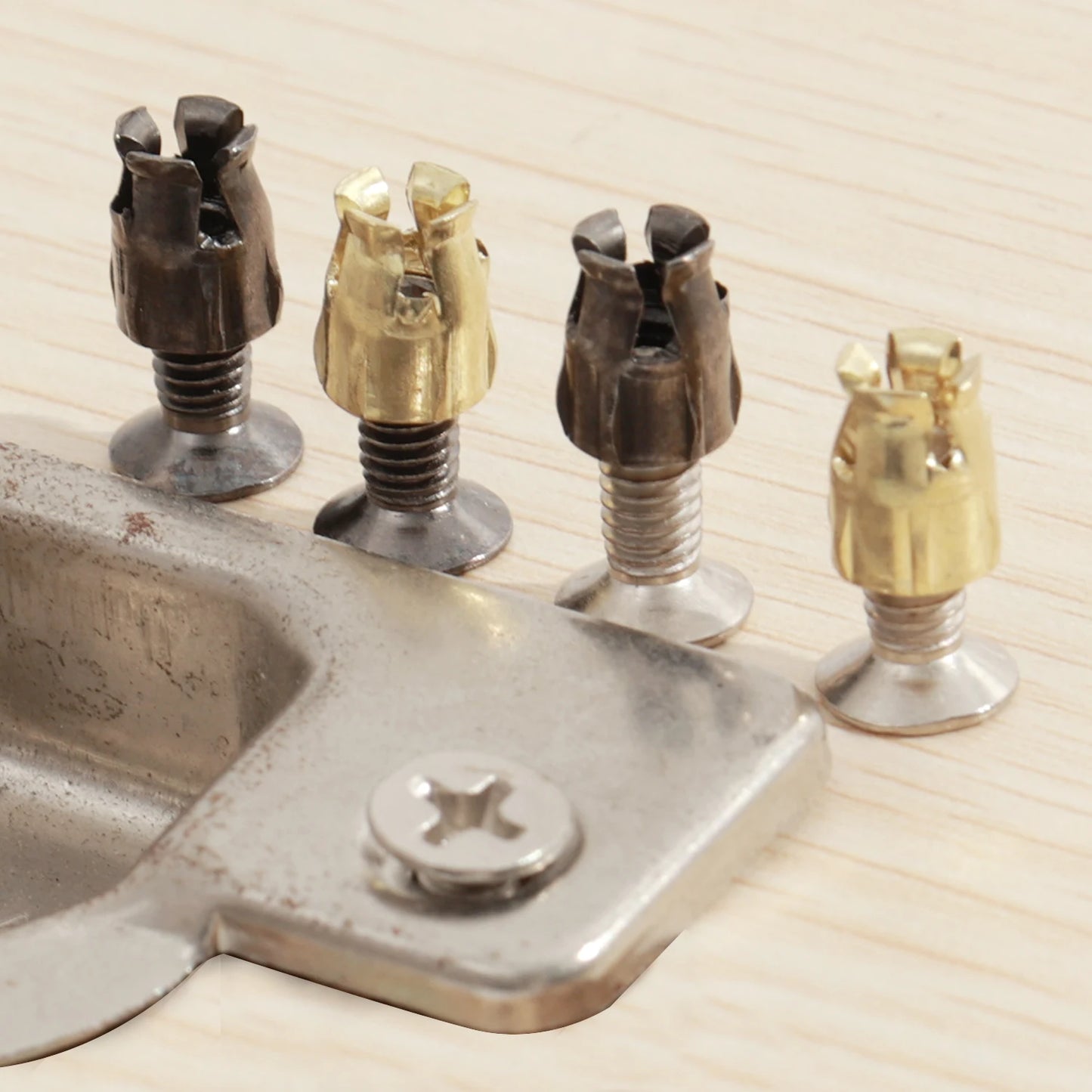 Hardware Expansion Nut Cabinet Hinge Mounting Kit for Furniture Repair
