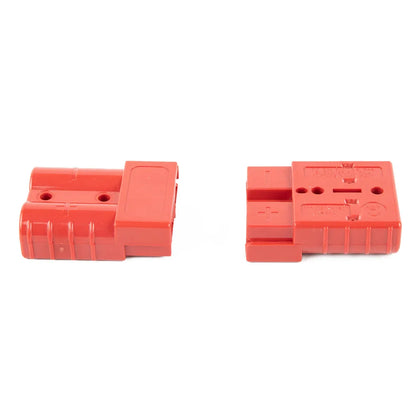 50A Anderson Plug Connector 600V Grey Red Straight Plug for Solar Cable, Ships Yachts RVs, 6AWG