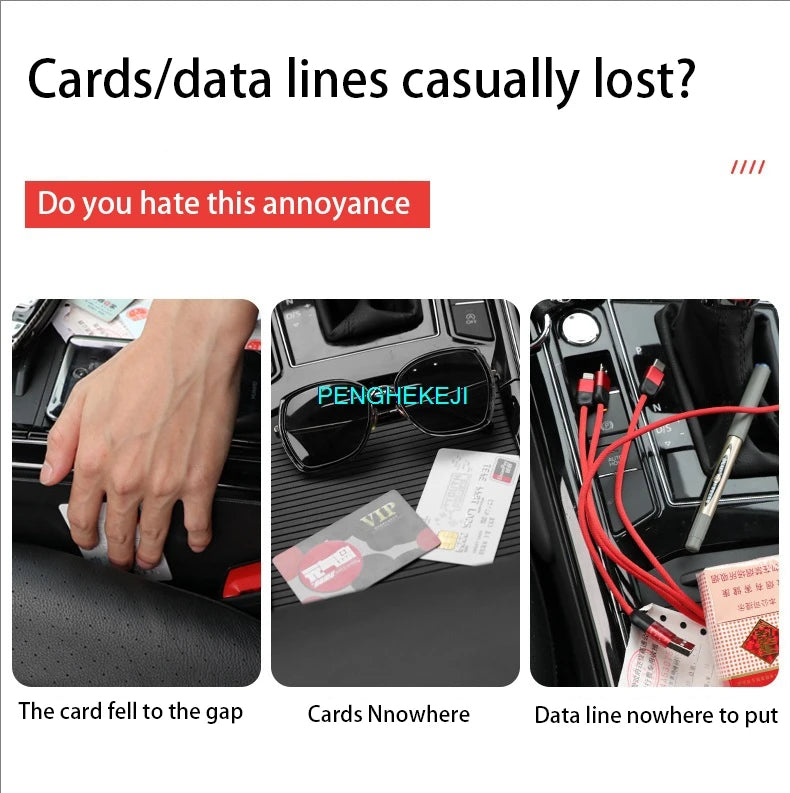 Multifunctional Car Glasses and Card Clip Suction Holder Double Clip