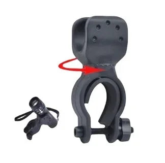 Bicycle Handlebar Flashlight Clip Holder Riding Handlebar Universal 360 Degree Rotating Bike LED Torch Mount Clamp Grip Bracket