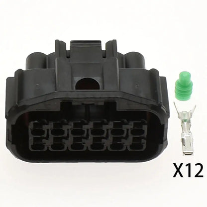 6181-6784 / 6189-7410 Automotive 12-Pin Waterproof Connector — Honda LED Fog Light & Wire Socket