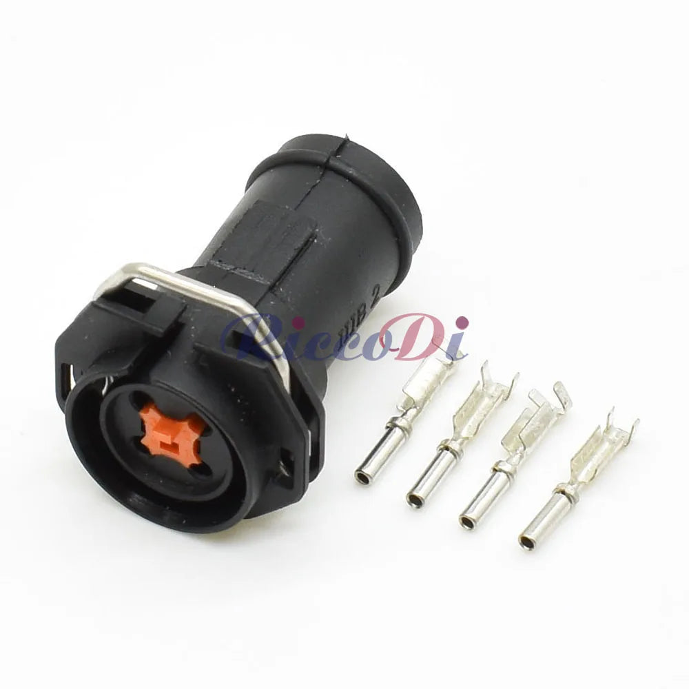 4 Pin 1mm Round Female Connector DJ7049Q-1-21 PA66 Automotive Plug Socket