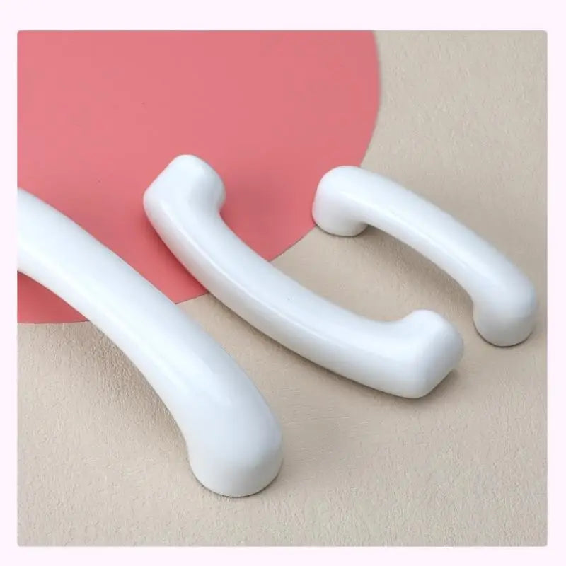 1pc Children's Furniture Handles Nordic Ceramic Children Room Cabinet Handles Macaron Colorful Round Drawer Knobs And Pulls