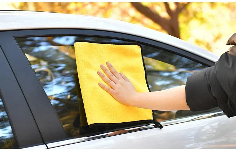 Thick Microfiber Car Cleaning Towels Double Layer Absorbent Cloth