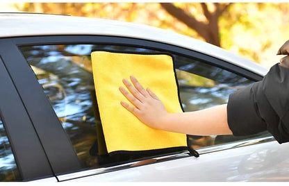 Thick Microfiber Car Cleaning Towels Double Layer Absorbent Cloth
