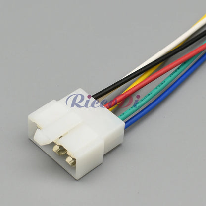 6120-2063 / 6110-4563 Automotive 6-Pin 6.3mm Unsealed Connector — Female Male Electrical Cable Socket Plug