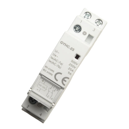 25A Contact Din Rail Mount RoHS Compliant Transparent Flip Cover Flame Retardant Plastic Low Power Consumption