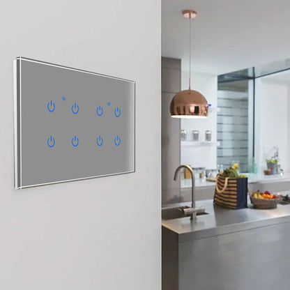 Home Automation Smart Home Experience WiFi Touch Switch Voice Control Switch Smart Home 100-240Vac 50 60Hz Sleek Modern Design