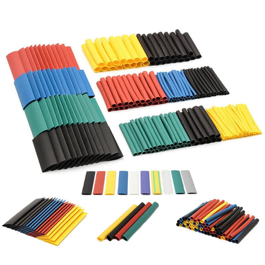 328PCS Heat Shrink Tubing Set 2:1 Shrink Ratio Heat Shrink Cable Sleeve 8 Sizes Electrical Equipment & Supplies Accessories