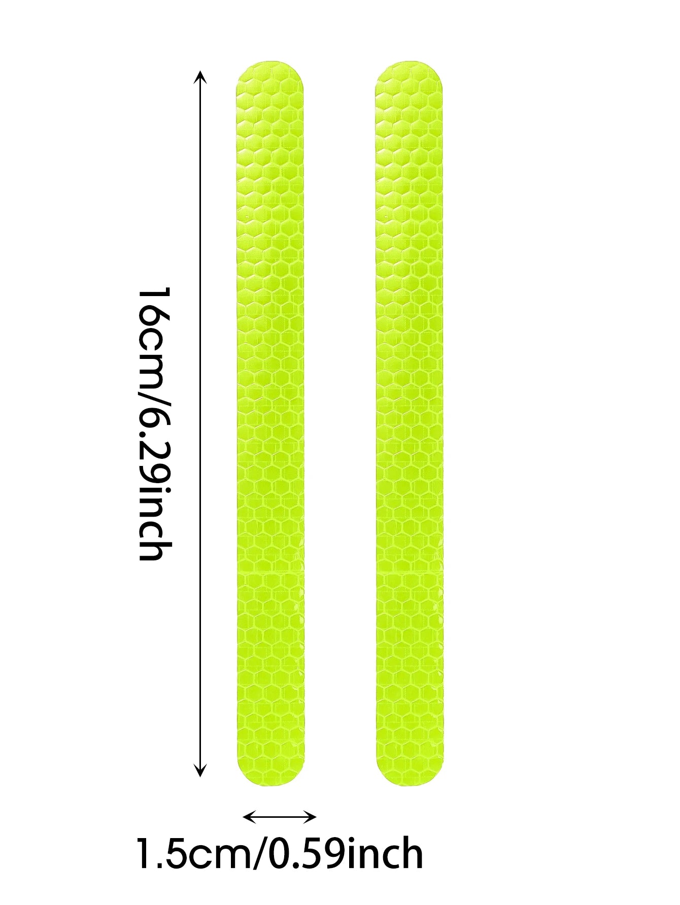 Car Reflective Safety Strip Stickers Rearview Mirror Warning Tape 6/2PCS