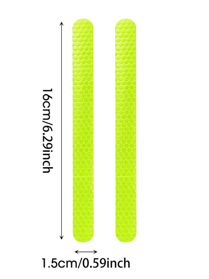 Car Reflective Safety Strip Stickers Rearview Mirror Warning Tape 6/2PCS
