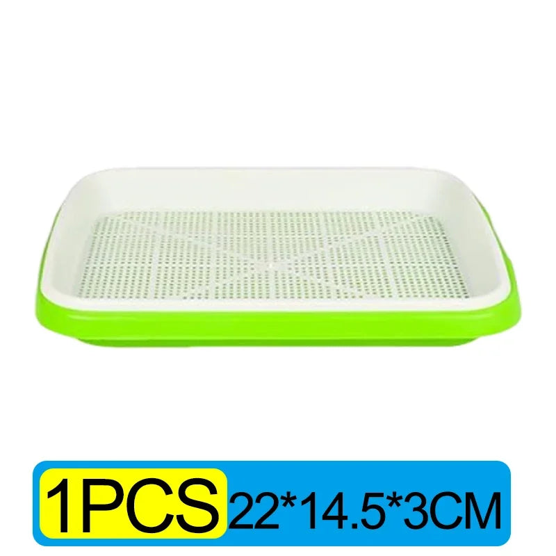 Microgreens Sprout Tray Germination Tray Hydroponics Tray Double Layer Sprout Plate Nursery Pots Soilless Cultivation Planting