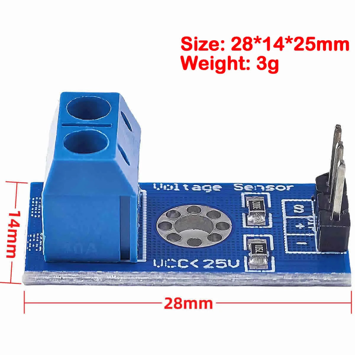 DC 0-25V Smart Voltage Sensor Module for Arduino DIY Electronics and Robot Projects