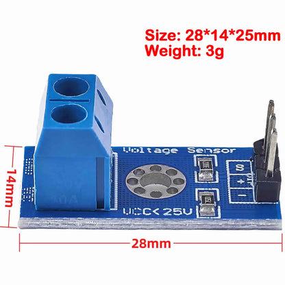 DC 0-25V Smart Voltage Sensor Module for Arduino DIY Electronics and Robot Projects