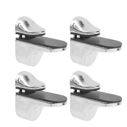 4/1pcs Adjustable Glass Shelf Holder Clamp Bathroom Support Brackets Shelves Holder Wood Shelves Support Shelf Bracket For Glass